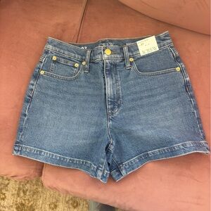 J Crew High Waist Denim Shorts